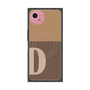 プレミアムスクエアケース with SnapMag［ オリジナル - initial two tone - D brown ］