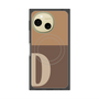 プレミアムスクエアケース with SnapMag［ オリジナル - initial two tone - D brown ］