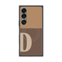 プレミアムスクエアケース with SnapMag［ オリジナル - initial two tone - D brown ］