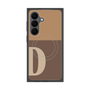 プレミアムスクエアケース with SnapMag［ オリジナル - initial two tone - D brown ］
