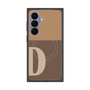 プレミアムスクエアケース with SnapMag［ オリジナル - initial two tone - D brown ］