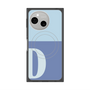 プレミアムスクエアケース with SnapMag［ オリジナル - initial two tone - D blue ］