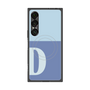 プレミアムスクエアケース with SnapMag［ オリジナル - initial two tone - D blue ］