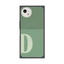 プレミアムスクエアケース with SnapMag［ オリジナル - initial two tone - D green ］