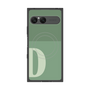 プレミアムスクエアケース with SnapMag［ オリジナル - initial two tone - D green ］