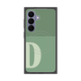 プレミアムスクエアケース with SnapMag［ オリジナル - initial two tone - D green ］