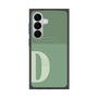 プレミアムスクエアケース with SnapMag［ オリジナル - initial two tone - D green ］