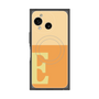 プレミアムスクエアケース with SnapMag［ オリジナル - initial two tone - E orange ］