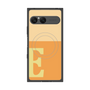 プレミアムスクエアケース with SnapMag［ オリジナル - initial two tone - E orange ］