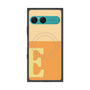 プレミアムスクエアケース with SnapMag［ オリジナル - initial two tone - E orange ］