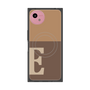 プレミアムスクエアケース with SnapMag［ オリジナル - initial two tone - E brown ］