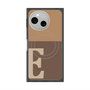 プレミアムスクエアケース with SnapMag［ オリジナル - initial two tone - E brown ］