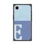 プレミアムスクエアケース with SnapMag［ オリジナル - initial two tone - E blue ］