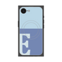 プレミアムスクエアケース with SnapMag［ オリジナル - initial two tone - E blue ］