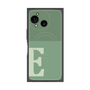 プレミアムスクエアケース with SnapMag［ オリジナル - initial two tone - E green ］