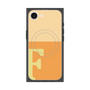 プレミアムスクエアケース with SnapMag［ オリジナル - initial two tone - F orange ］