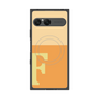 プレミアムスクエアケース with SnapMag［ オリジナル - initial two tone - F orange ］