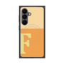 プレミアムスクエアケース with SnapMag［ オリジナル - initial two tone - F orange ］