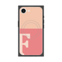 プレミアムスクエアケース with SnapMag［ オリジナル - initial two tone - F pink ］