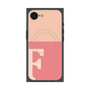 プレミアムスクエアケース with SnapMag［ オリジナル - initial two tone - F pink ］
