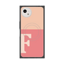 プレミアムスクエアケース with SnapMag［ オリジナル - initial two tone - F pink ］