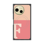 プレミアムスクエアケース with SnapMag［ オリジナル - initial two tone - F pink ］