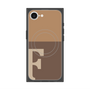 プレミアムスクエアケース with SnapMag［ オリジナル - initial two tone - F brown ］