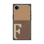 プレミアムスクエアケース with SnapMag［ オリジナル - initial two tone - F brown ］