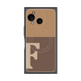 プレミアムスクエアケース with SnapMag［ オリジナル - initial two tone - F brown ］