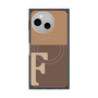 プレミアムスクエアケース with SnapMag［ オリジナル - initial two tone - F brown ］