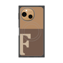 プレミアムスクエアケース with SnapMag［ オリジナル - initial two tone - F brown ］