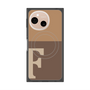 プレミアムスクエアケース with SnapMag［ オリジナル - initial two tone - F brown ］