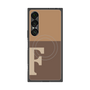 プレミアムスクエアケース with SnapMag［ オリジナル - initial two tone - F brown ］
