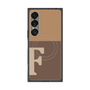 プレミアムスクエアケース with SnapMag［ オリジナル - initial two tone - F brown ］