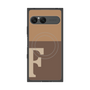 プレミアムスクエアケース with SnapMag［ オリジナル - initial two tone - F brown ］