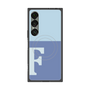 プレミアムスクエアケース with SnapMag［ オリジナル - initial two tone - F blue ］