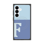 プレミアムスクエアケース with SnapMag［ オリジナル - initial two tone - F blue ］