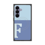プレミアムスクエアケース with SnapMag［ オリジナル - initial two tone - F blue ］