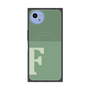 プレミアムスクエアケース with SnapMag［ オリジナル - initial two tone - F green ］