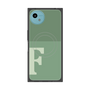プレミアムスクエアケース with SnapMag［ オリジナル - initial two tone - F green ］