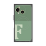 プレミアムスクエアケース with SnapMag［ オリジナル - initial two tone - F green ］
