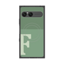 プレミアムスクエアケース with SnapMag［ オリジナル - initial two tone - F green ］