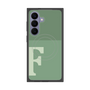 プレミアムスクエアケース with SnapMag［ オリジナル - initial two tone - F green ］