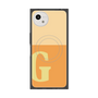 プレミアムスクエアケース with SnapMag［ オリジナル - initial two tone - G orange ］