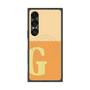 プレミアムスクエアケース with SnapMag［ オリジナル - initial two tone - G orange ］