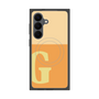 プレミアムスクエアケース with SnapMag［ オリジナル - initial two tone - G orange ］