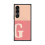 プレミアムスクエアケース with SnapMag［ オリジナル - initial two tone - G pink ］