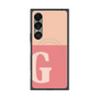 プレミアムスクエアケース with SnapMag［ オリジナル - initial two tone - G pink ］