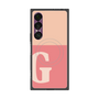 プレミアムスクエアケース with SnapMag［ オリジナル - initial two tone - G pink ］