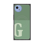 プレミアムスクエアケース with SnapMag［ オリジナル - initial two tone - G green ］